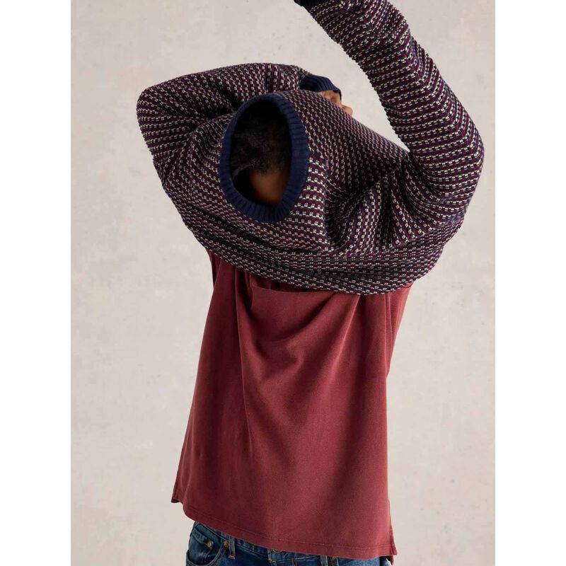 White Stuff Tuck Stitch Crew image number 3